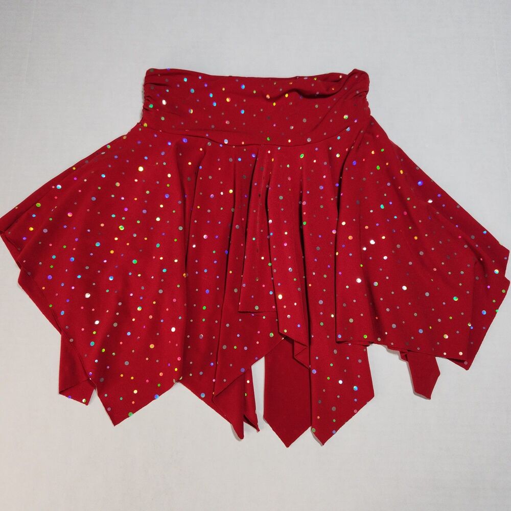 Sequence Red Skirt Taper Bottom Childs Lg.